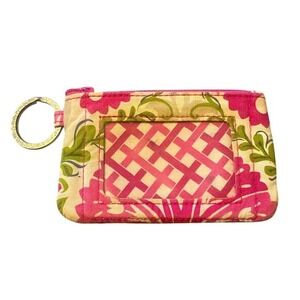 Vera Bradley Keychain‎ Wallet Floral Pink Card Holder